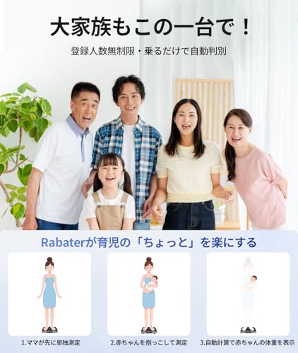 Rabater Rabater 体重計 体組成計 の商品画像 6