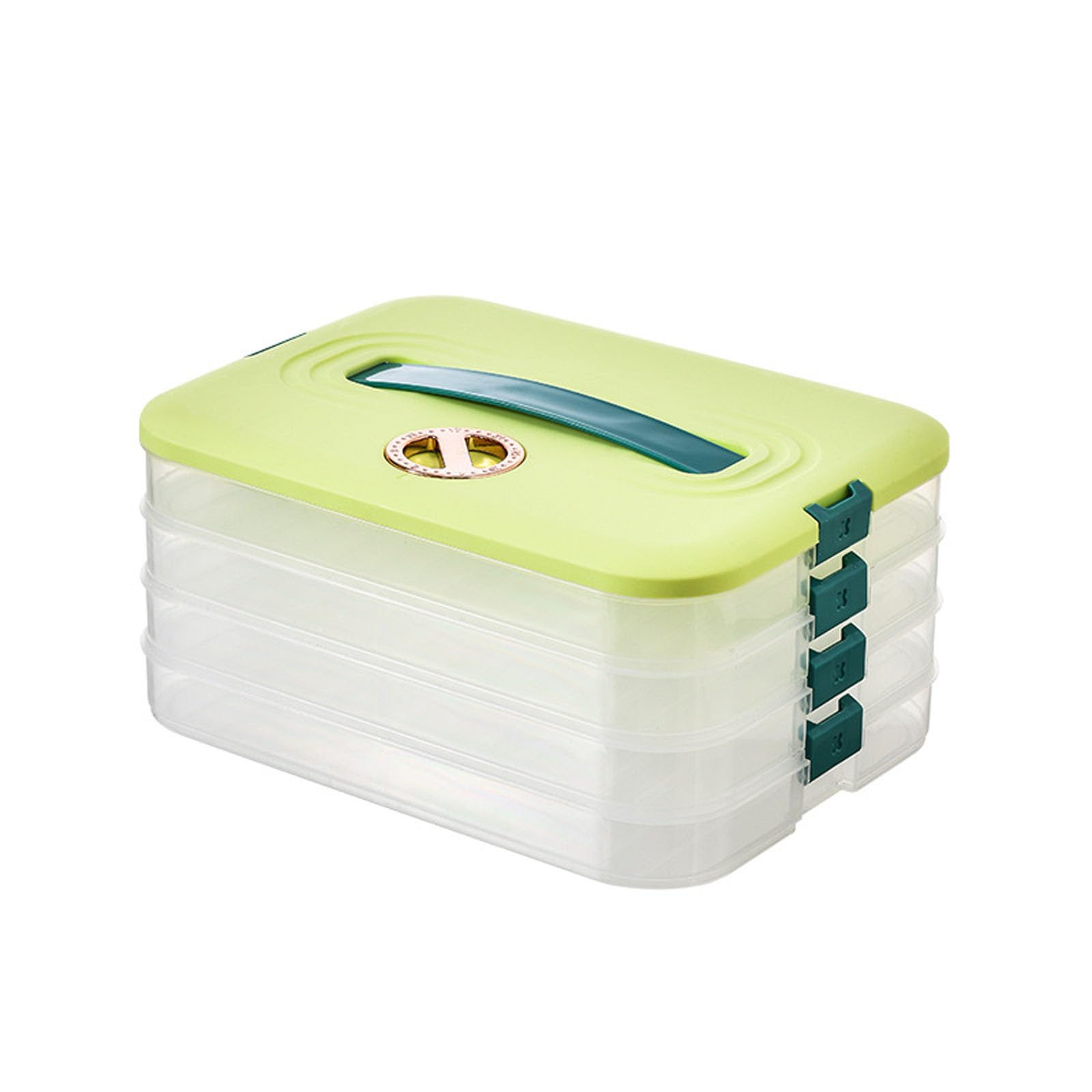 Jazuaiao Time Recoder Cookie Carriers Food Storage Box Multilayer Stackable Container