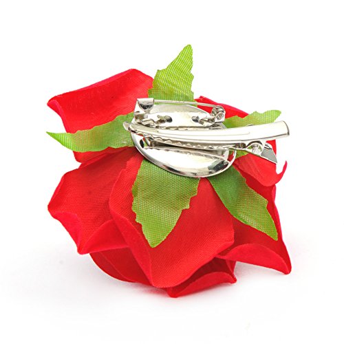 Broche de Flor Rosa para Cabello 10 Unidades miniatura 6