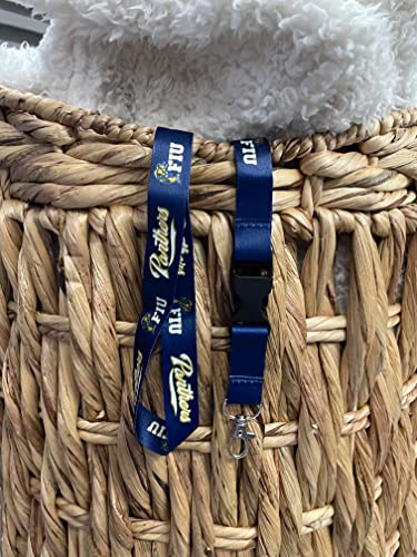 Florida-International-University-Panthers-FIU-Car-Keys-ID-Badge-Holder-Lanyard-Keychain-Detachable-Breakaway-Snap-Buckle-Blue