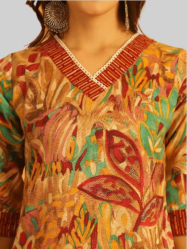 Pinkmint Women's Kurta Set Ll Cotton Printed Ethnic Set Ll Dupatta Set Ll Suit Set