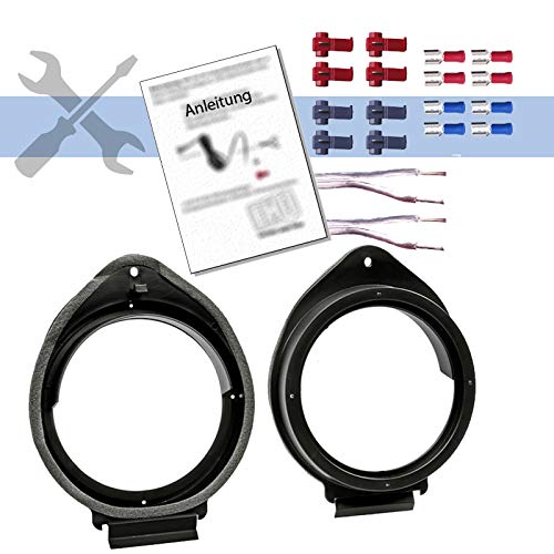 JBL Club 6500C Lautsprecher mit Einbauset passend für Opel Insignia 2008-2017 Türen vorne 360 Watt 165mm 2 Wege Kompo Auto KFZ PKW Boxen – Bild 3