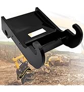 X-Change Coupler Bracket Fit for Bobcat E Series Black-Coating Steel Attach Coupler, Quick Attach...