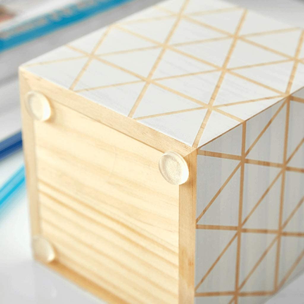 Pot Crayon Porte Stylo Triangle Géométrique Porte-stylo Créatif Porte-crayon En Bois Multifonction Papeterie De Papeterie De Bureau Rangée Conteneur De Bureau Fournitures Range Stylo Organiseur de Bur
