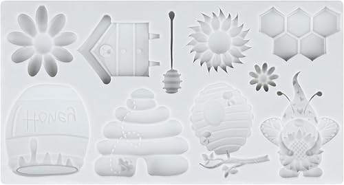 Miniatura 9 de Lingzhi Moldes de silicona para fondant de abejorro, girasoles de miel, moldes para decoración de pasteles, decoración de cupcakes, chocolate,