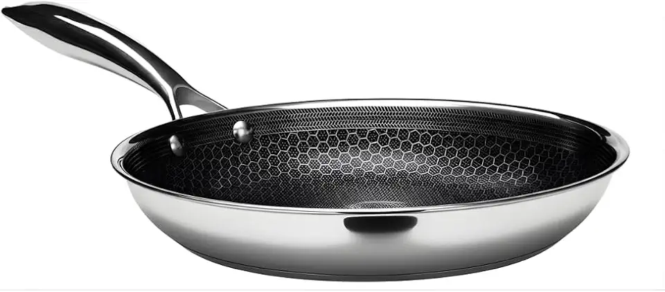 Frigideira Antiaderente Inox 26cm CookingPro Com Revestimento Antiaderente e Antirrisco– Alta Performance e Resistência (LINHA DE LUXO).