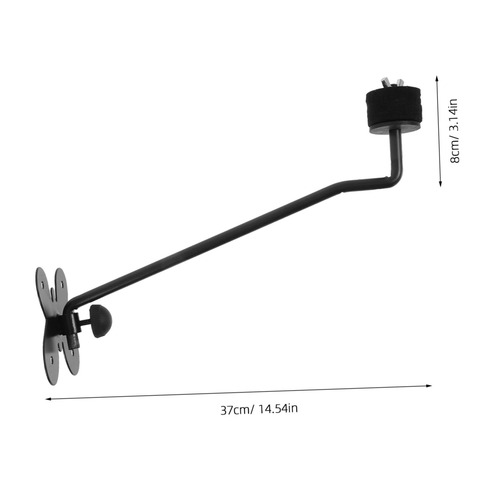 SUPVOX Cymbal Arm Hanging Holder Wall Mount Bracket for Electronic Drum Cymbal Display Frame Support