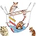 Gabbia Hamster Hamster Swing Ladder Pet Budgie Giocattoli Sospensione Ponte Passi Scale Arrampicata Altalena Amaca con Letto per Gabbia Criceto Rat Budgie Cockatiel Pappagallo Giocattoli