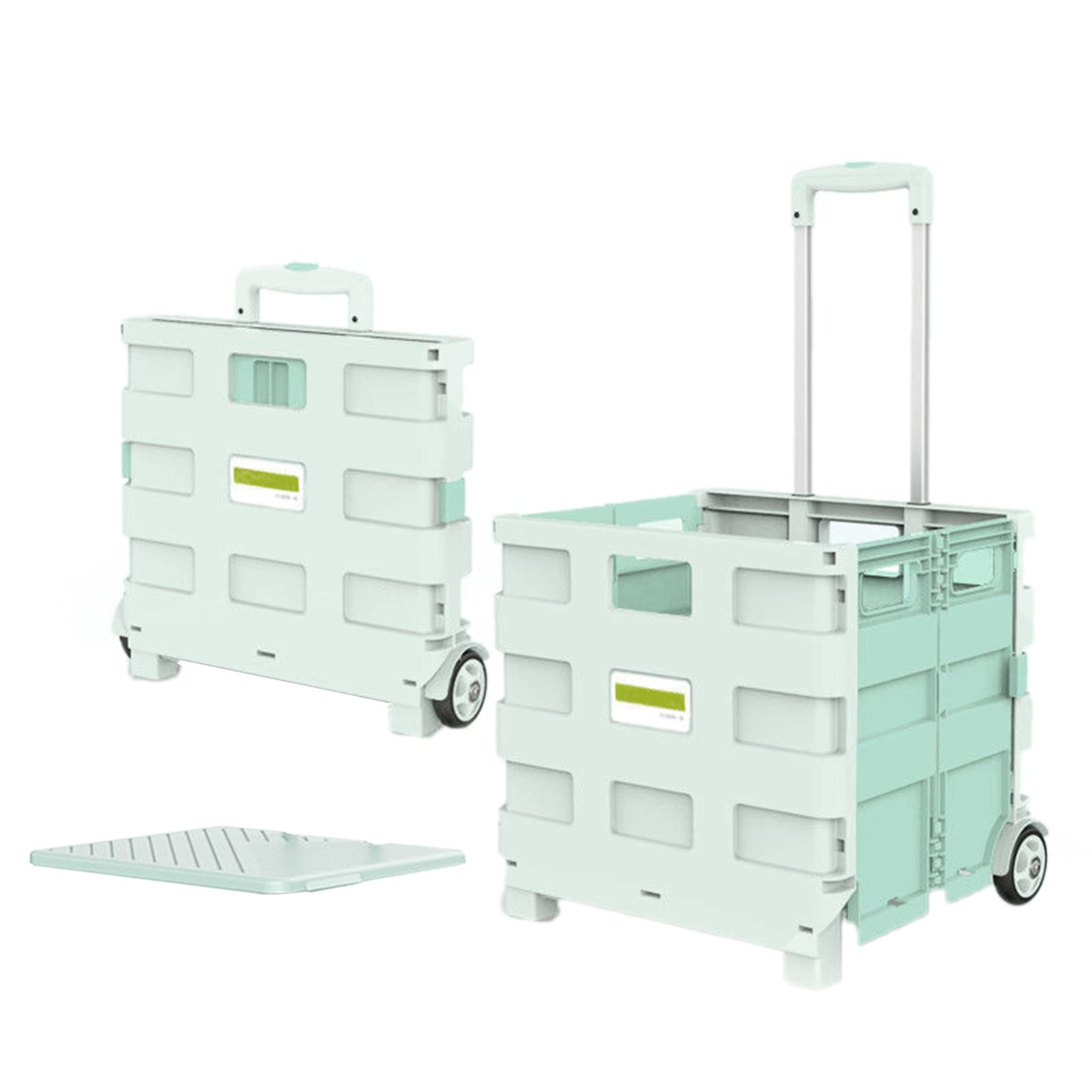 Buy Lifelog Folding Shopping Trolley with 2 Wheels, Collapsible Storage