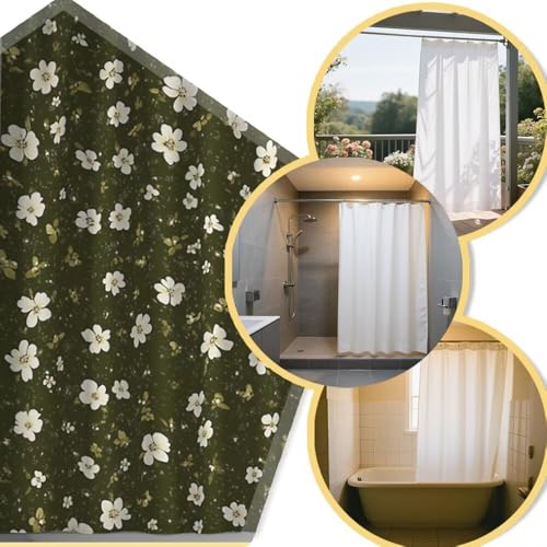 Rideau douche lavable et imperméable pour éviter les moisissures - 5