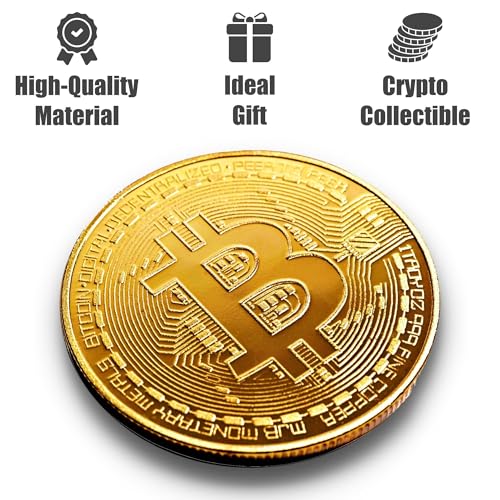 4 pcsset bitcoin commemorative collector coin gold plated novelty coins cryptocurrency collectible gift coin thickness 3mm