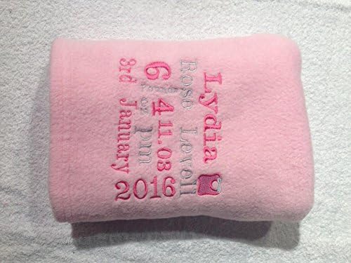 personalised baby blankets with birth details