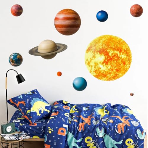 Vinilos decorativos sistema solar 2 planchas 70x25 cm miniatura 4