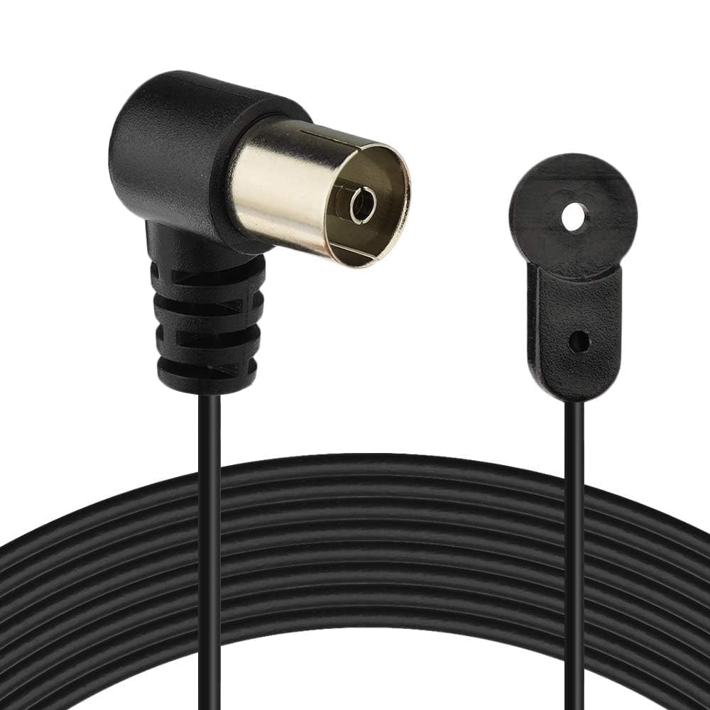 Bingfu Câble Antenne FM AM Intérieure Dipôle 1,5 m 75 Ohm Antenne Filaire Compatible avec Récepteur AV Home Cinéma Chaîne HiFi Tuner Radio Poste Yamaha Denon Onkyo Pioneer