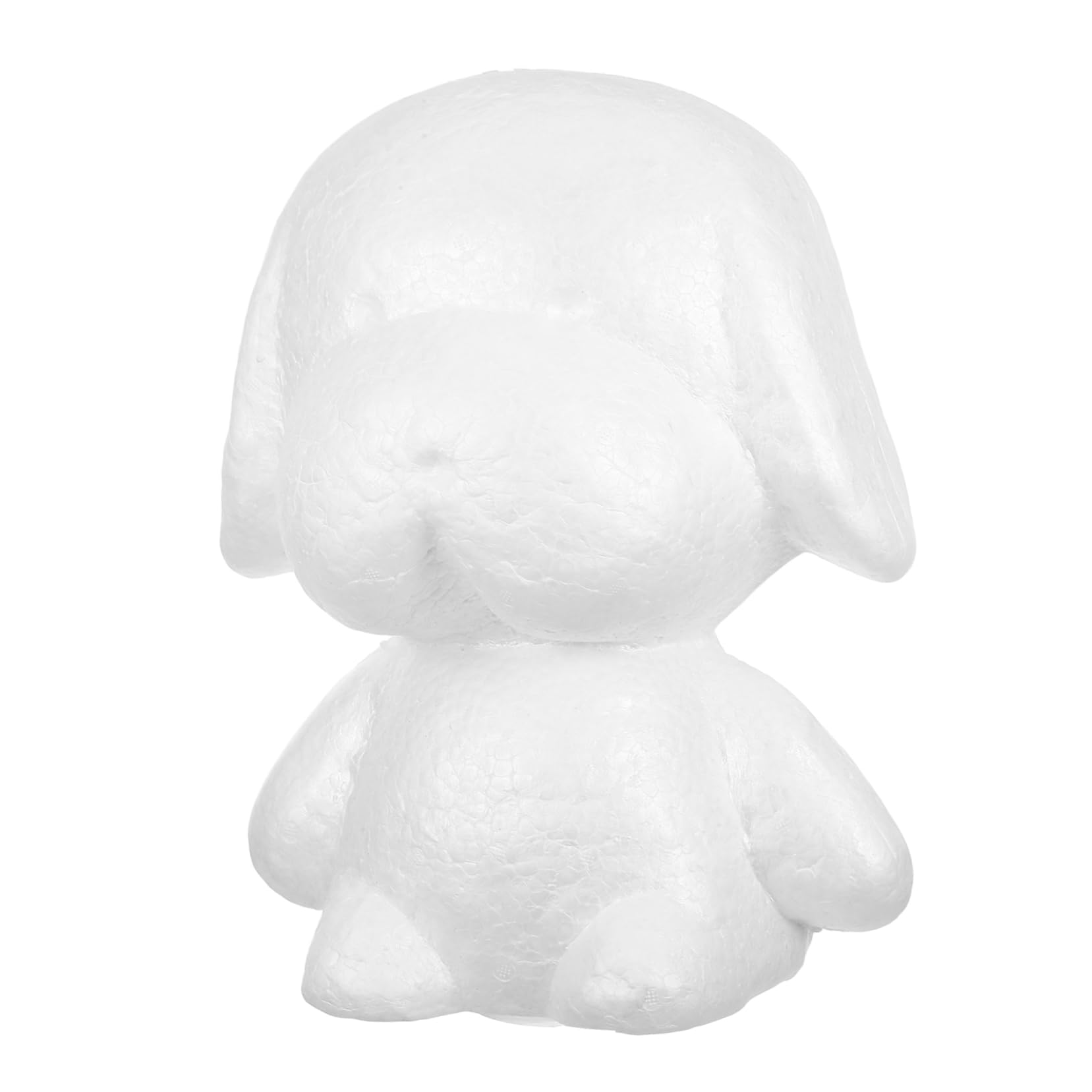 Weiße Mops Schaumstofffigur für DIY Bastelarbeiten Vielseitig für Party und Hochzeitsdekoration Bemalbarer Blanko Schaum für Kreative Malprojekte und Arrangements