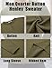 COOFANDY Men's Dress Henley Sweater Slim Fit Lightweight Knitted Pullover Casual Fashion Long Sleeve Sweater Army Green