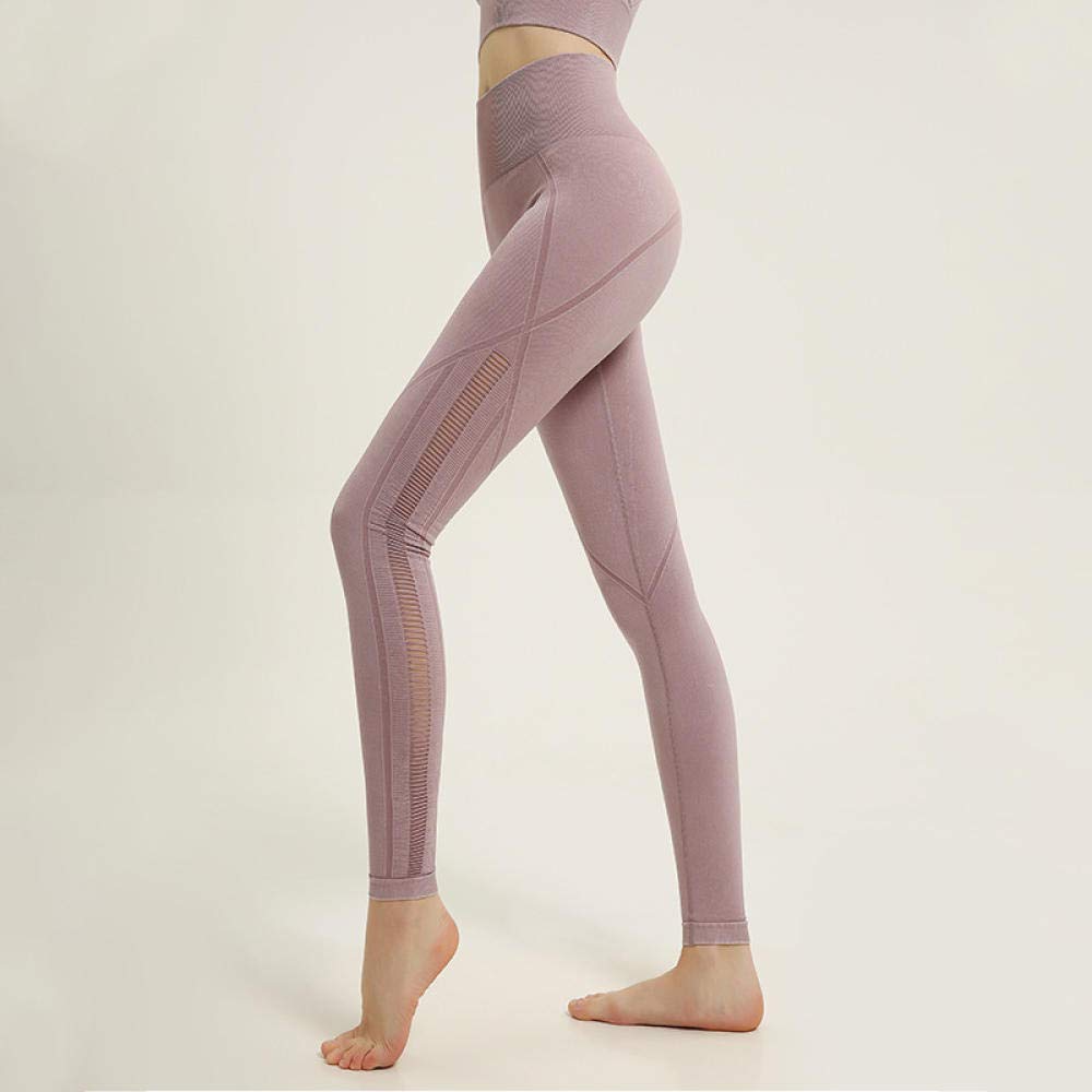 MLLM Leggings Fitness No Transparenta,Pantalones Deportivos de Fitness Nueve Pantalones, Leggings de Caderas Pantalones de Yoga-Purple_M,Pantalones de Yoga Pantalones Pirata Deporte