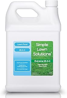 Maximum Green & Growth- High Nitrogen 28-0-0 NPK- Lawn Food Quality Liquid Fertilizer- Spring & Summer- Any Grass Type- Si...