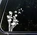 Flowers in the Wind - Car Vinyl Decal Sticker - (5.5"w x 7.5"h)
