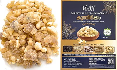 Natural Pure loban Frankincense Dhoop for Home,Church and Temple | KUNTHIRIKKAM | Olibanum Gum Resin |Without Powders or Chemicals (Imported) 100g