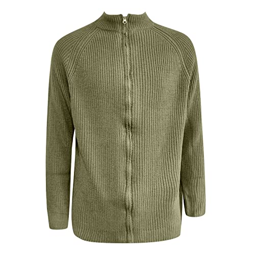 Cardigan chaud en laine pour homme : fini le froid hivernal avec ce gilet zippé XXL