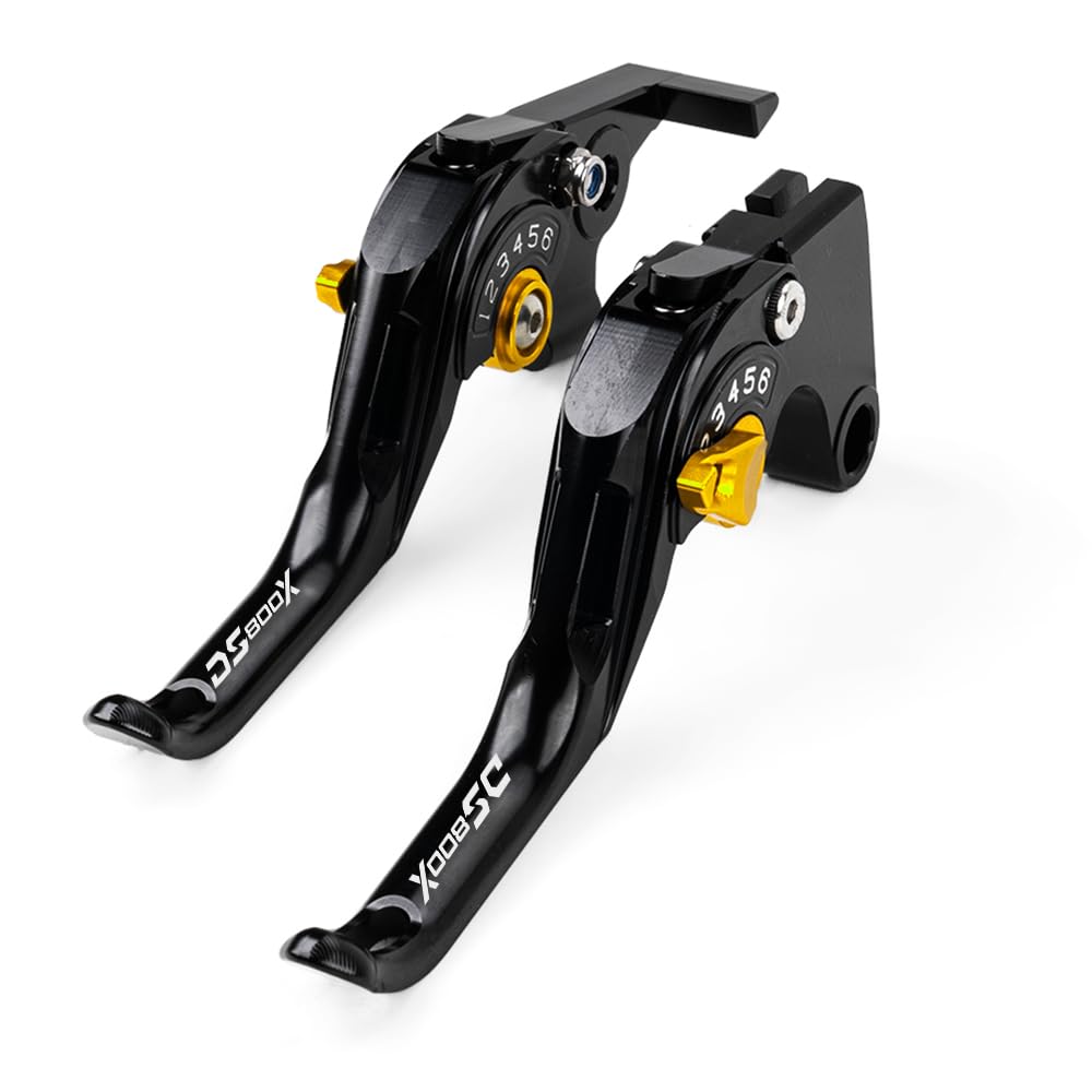 Adapté pour VOGE 800 DSX DS800X Rally DSX 800 2025 2026 Moto Ensemble de leviers de frein et d'embrayage en CNC Poignée de frein Leviers d'embrayage Accessoires 800 rally dsx 800dsx (Or)