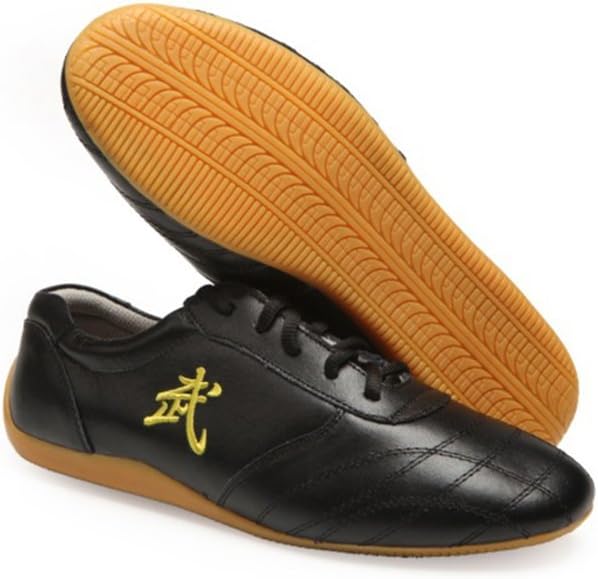 Jinji Unisex Adults Chinese Tai-Chi Wu Shu Kung Fu Shoes Basic Style for Daily Training Morning Exercises (EUR 35, Black)