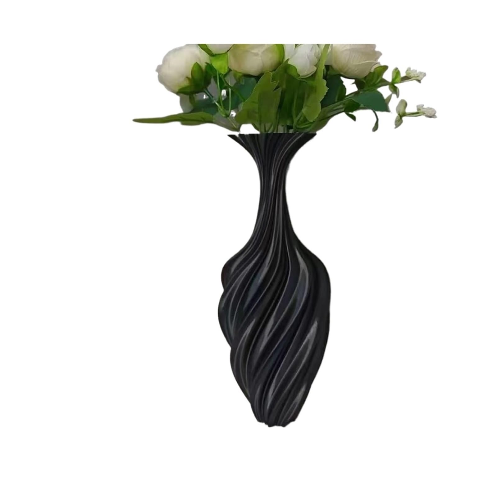 Vase Vase 25cm Modern Home Decor Artistic Flower Arrangement Centerpiece Sculptural(Color03)