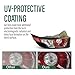 LQI Tail Light Assembly Rear Lights Left Driver Side Rear Brake Lamp Compatible with Land Range Rover Evoque 2011-2015 LR074813 LR058817 LR057981 LR037711 LR025147