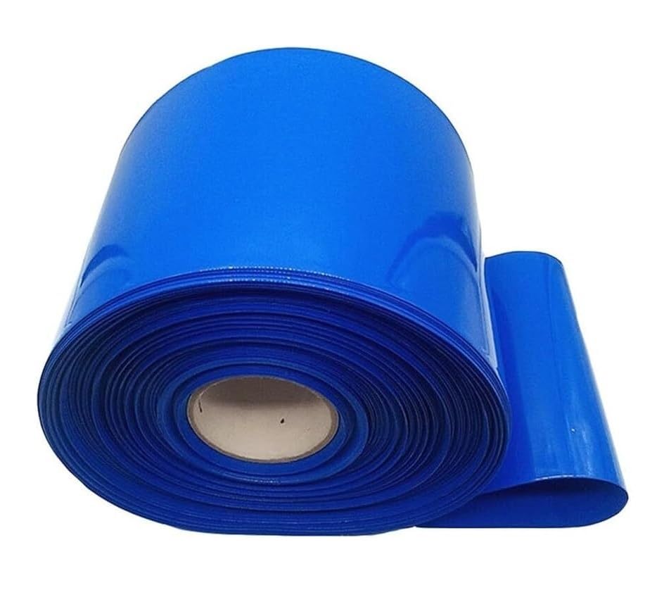 BikeBattery PVC Schrumpfschlauch Für Akku Batterien – 0,2 Mm Dicke, 2:1 Schrumpfverhältnis, In Blau (120/130/150 Mm)