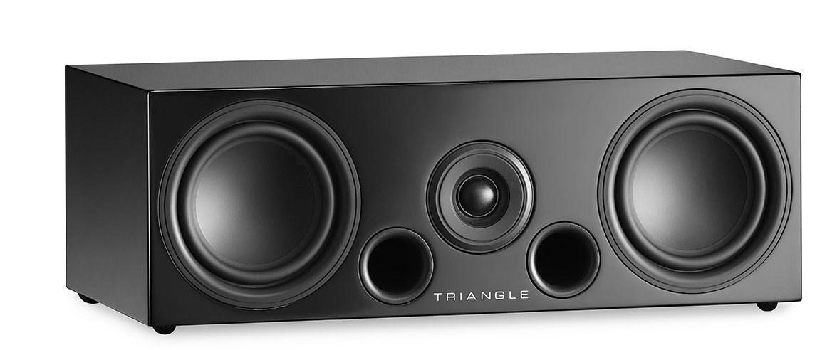 triangle Elara LN02 Center Channel Speaker - Compact 2-Way Design - 60W RMS - Crafted in France (Gloss Black)