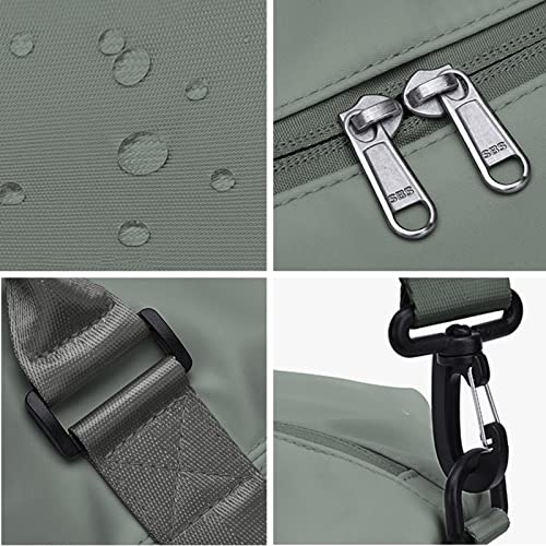 Travel Gym Bag For Women, Lanbx Tote Bag Carry On Luggage Sport Duffle Weekender Overnight Bags With Wet Pocket (Olive Green) #TOP5