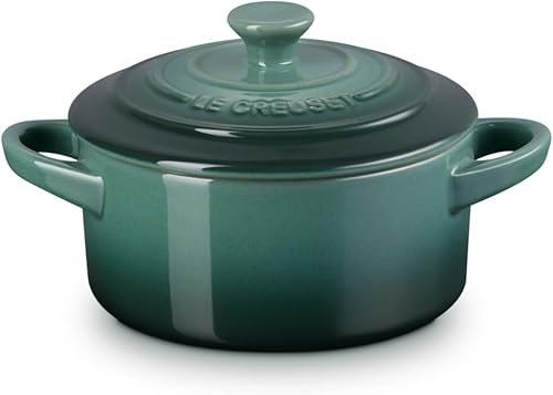 Miniatura 2 de Le Creuset Mini Cocotte redonda de gres, 237 ml, alcachofa