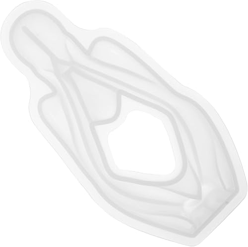 RUNROTOO Molde de para resina Molde de pensador DIY molde de vela Plantillas de escultura corporal para manualidades, molde creativo de silicona