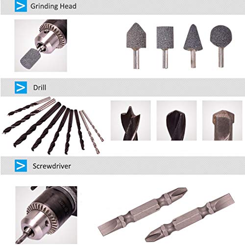 QHYXT Schnurgebundene Bohrmaschine Elektrische Kraftfahrer Industrielle Mini-Bohrmaschinen Pistolengriff Haushalts… – Bild 7