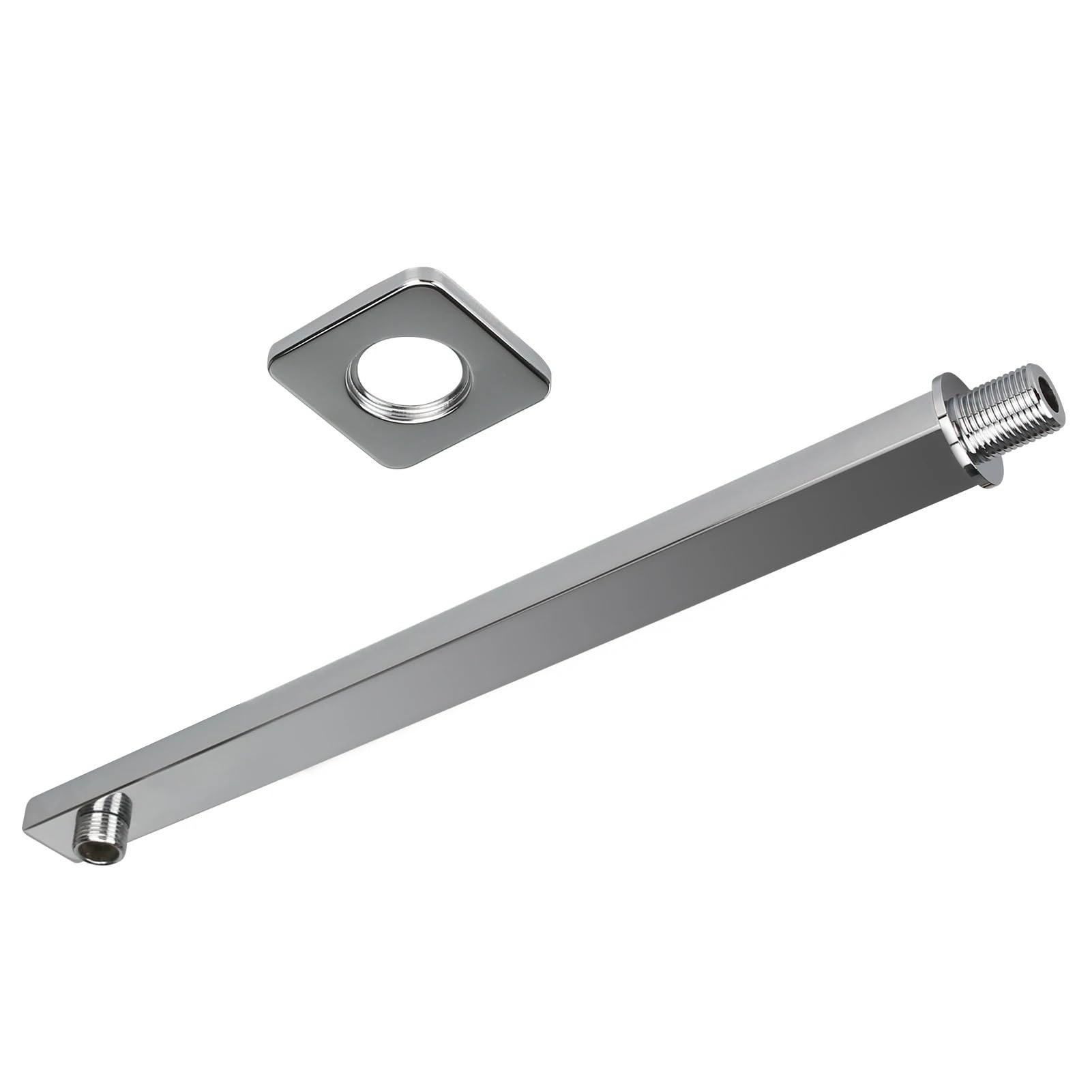 Shower Head Extension Arm 304 Stainless Steel Easy Installation Polished Chrome Bathroom Bracket Bar for Use in Bathroom(Sliver 40cm)
