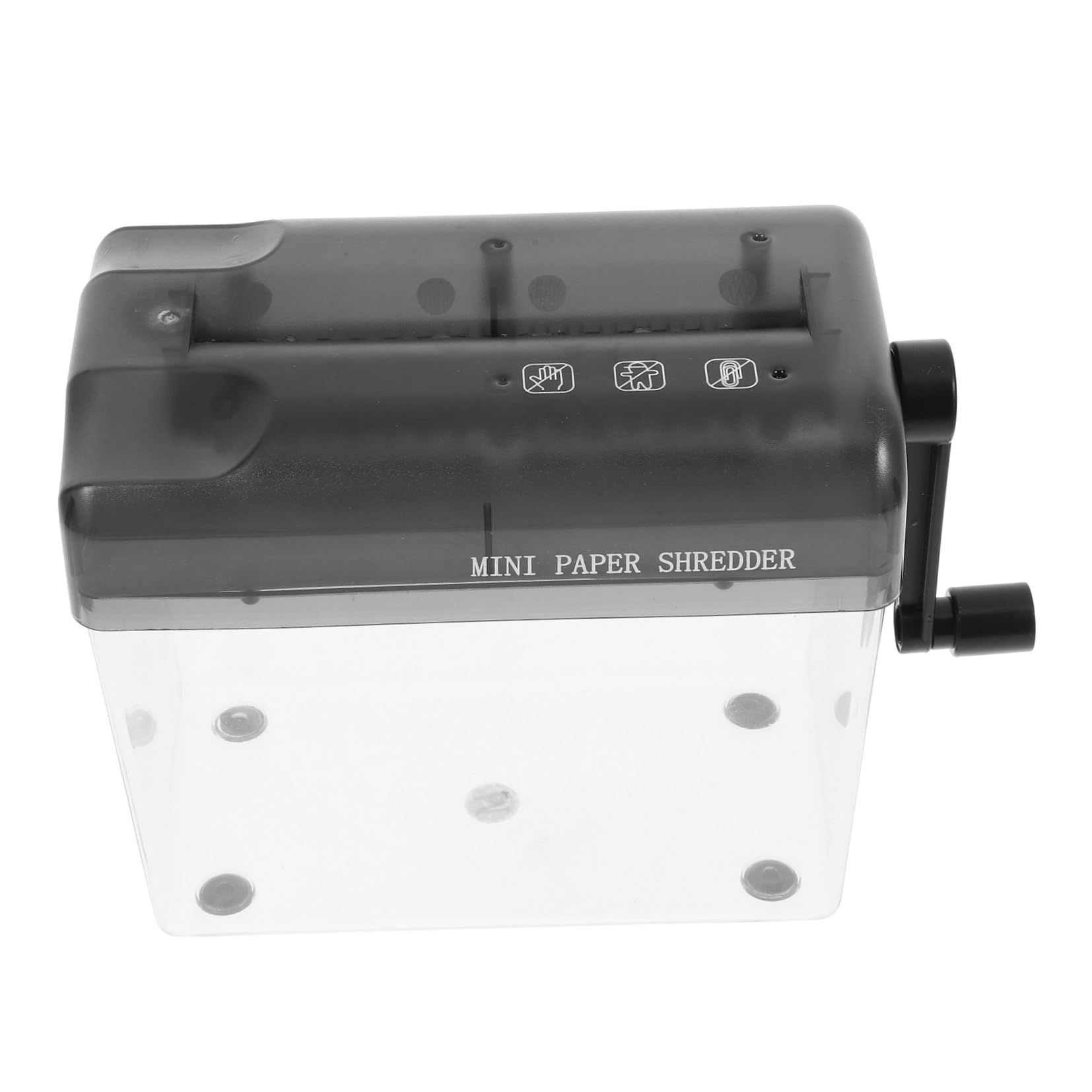 Trituradora de Papel Manual Portátil Resistente al Desgaste Material Abs y Acero Inoxidable para Uso en Hogar y Oficina Color Negro