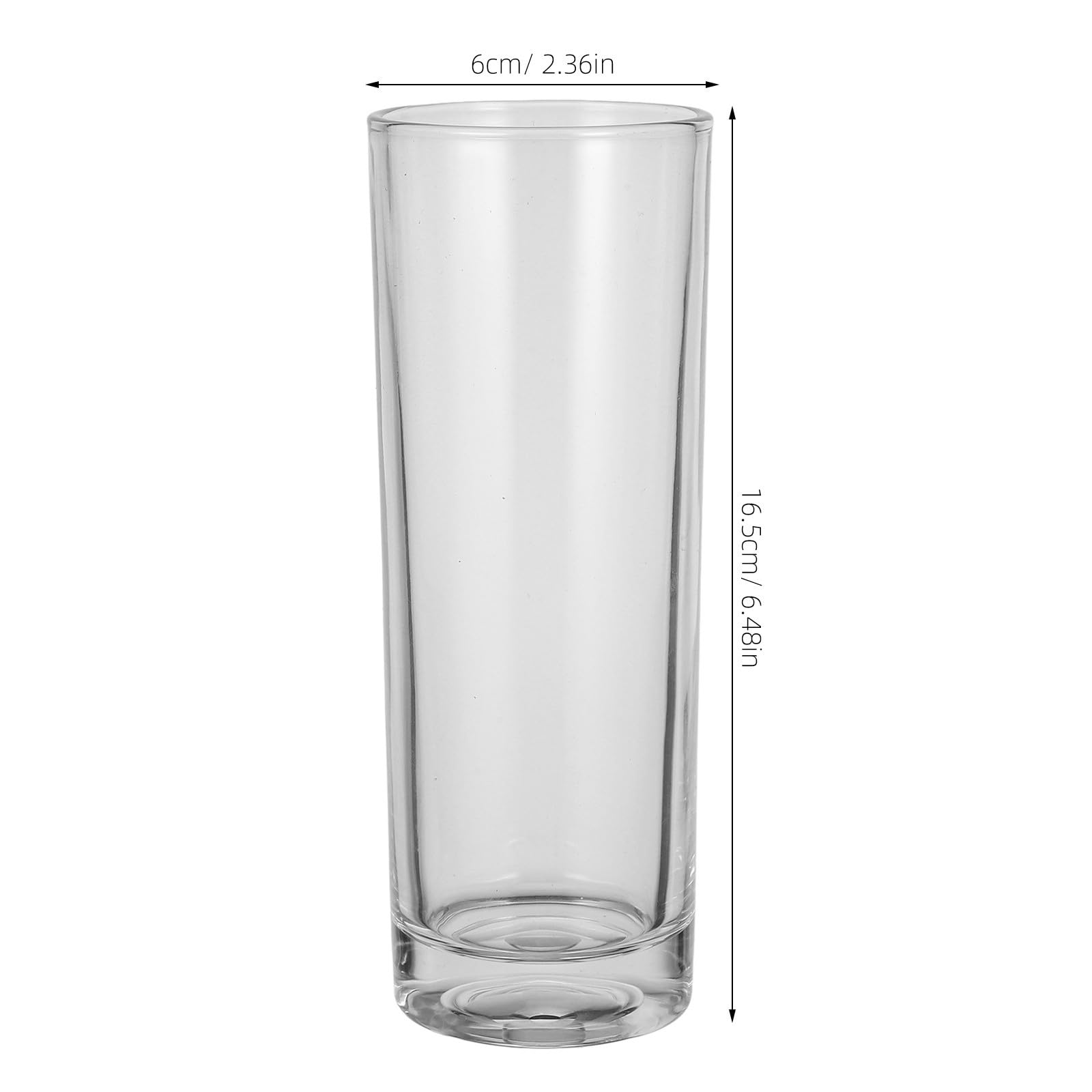 Set di 3 Bicchieri in Vetro Trasparente 143ml e 330ml | Tazze per Caffè, Tè e Succhi, Uso in Cucina o Ristorante, Design Semplice e Corpo Compatto