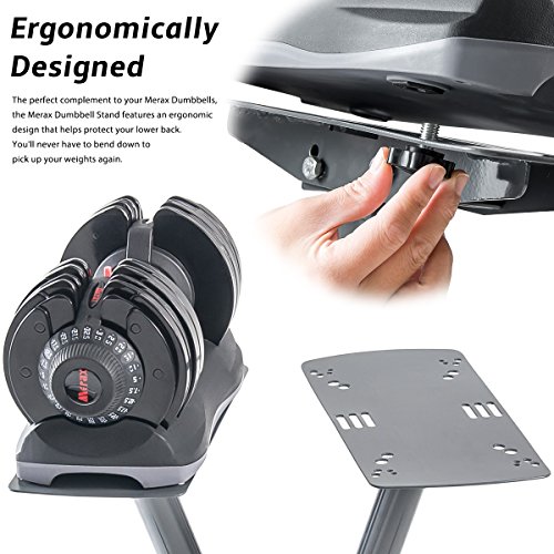 Merax Deluxe 71.5 Pounds Adjustable Dial Dumbbell with Weight Plate for Home Gym 2 PCS (2 x 71.5 LBS)