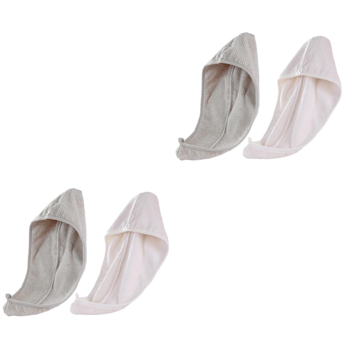 Beavorty 4piezas Toalla De Microfibra para Secado Rápido Gorro Absorbente para Cabello Húmedo Aleatorios para Uso Casa y Viajes