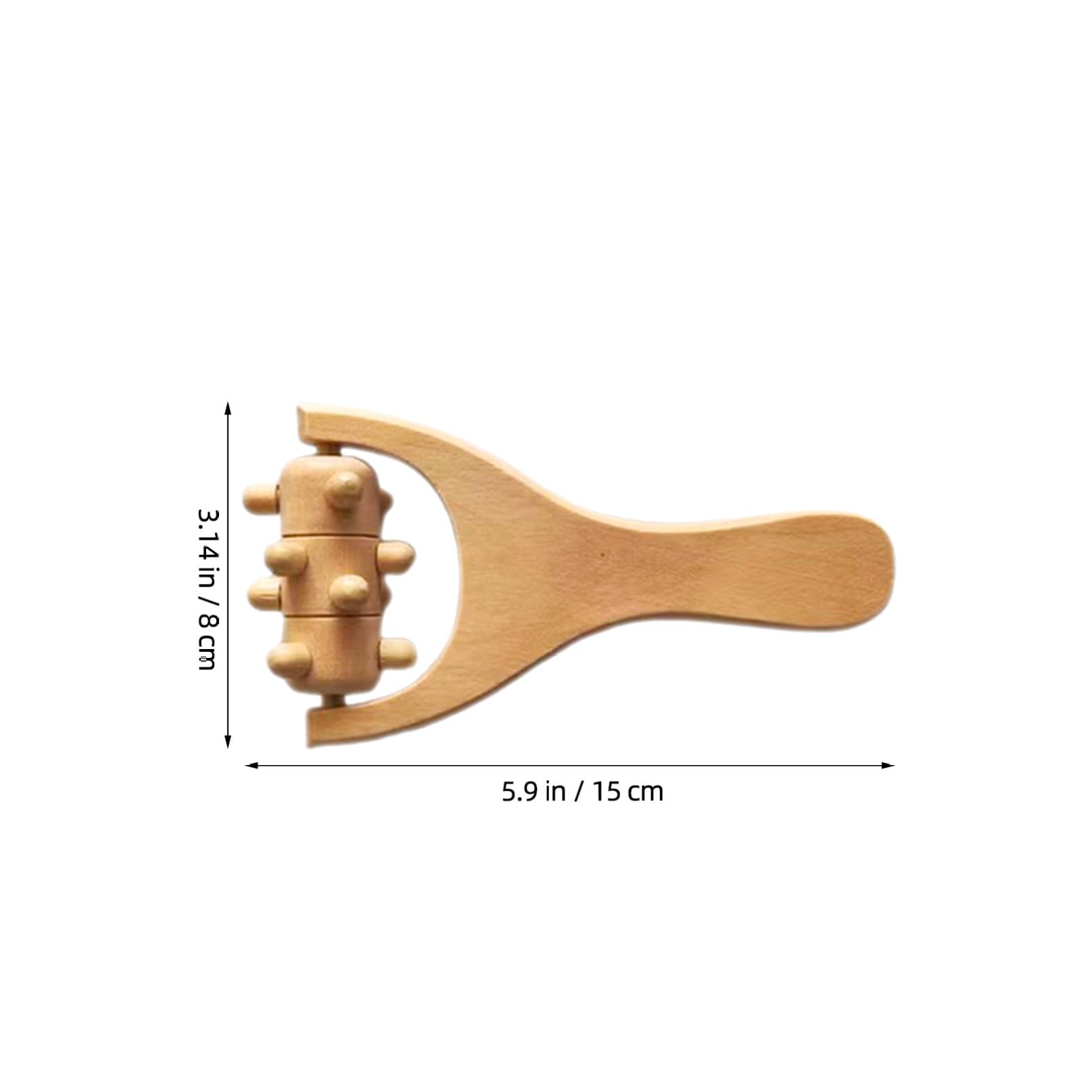 8 Stück Teiliges Holz massagewerkzeug mit Ergonomischem Griff Tragbarer Körper Fußroller für Tiefengewebemassage Natürliche Holzqualität für Nacken Schulter Rückenentspannung