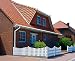Produktbild Marley Dachrinnen Set halbrunde Rinne Rg 100 1x6m weiss RAL 9001 mit Fallrohr Dachrinne Rinnensatz Regenrinne