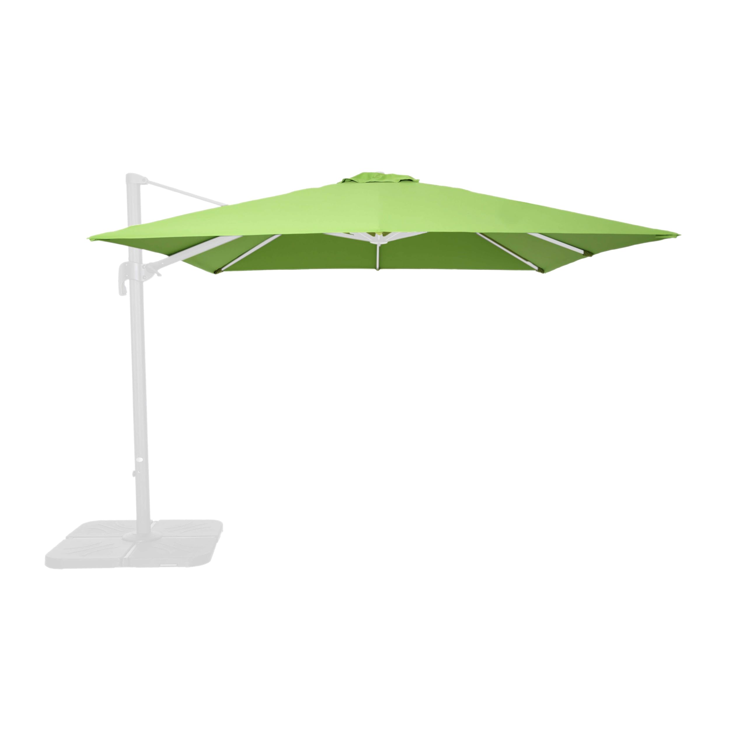 Oviala Toile pour Parasol déporté 3x3m Vert
