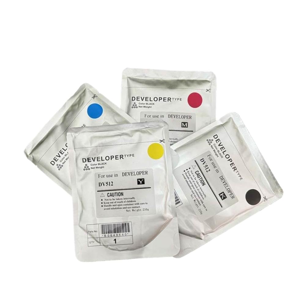 Poudre de développement Compatible with C221 C224 C281 C284 C364 C454 C554 C554e Developer Powder DV512 Lot de 4