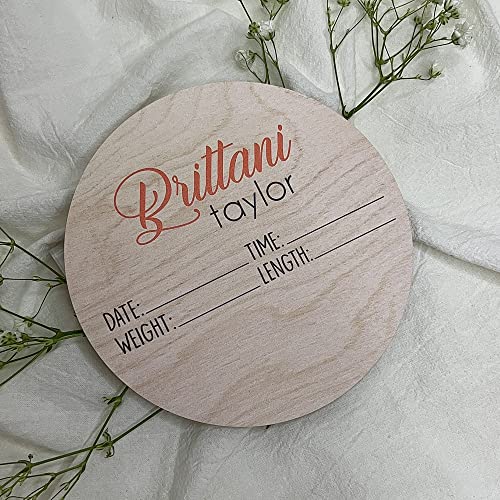 Baby Announcement Sign With Birth Stats, Baby Name Reveal, Personalized Baby Name Sign #TOP3