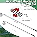 Maxdot 1 Pcs 3.6ft- 9.8 ft Telescopic Water Sampler Dipper, Pendulum Beaker Sample Ladle with Water Sampling, Pole Sampler Rod(550 ml, Stainless Steel)