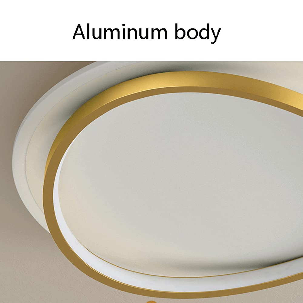 ZHANGL Plafoniera rotonda personalità alla moda Piastra guida luce LED luce piatta Lampada da soffitto in alluminio incorporata Apparecchio di illuminazione per balcone a variazione di temperatura a t