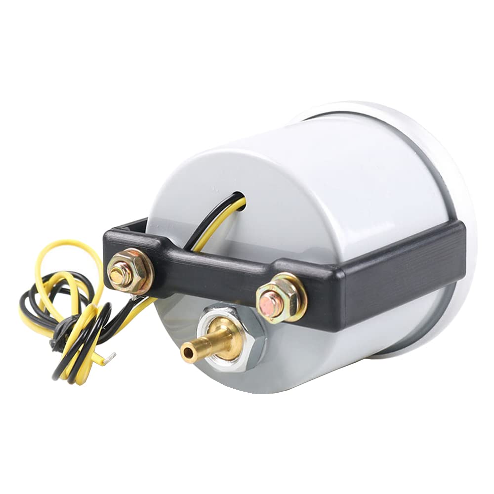 ETOPARS 52mm Automotor Kfz Zeiger Turbo Ladedruckanzeige Messgerät Kit Boost Bar Weiß Helles Lichtanzeige Zeigeranzeige Rennanzeige Rauchtönung Len