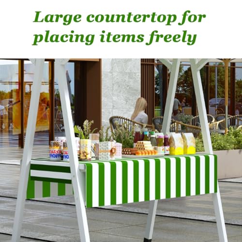 Genérico Carro de Festival con Ruedas, Carrito de Camping Plegable, Carrito de Camping portátil, Carrito Plegable, Carrito de Comedor portátil con toldo Parasol, quiosco Plegable para Puesto de merca