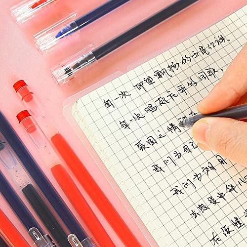 Rygrzj 0.5Mm Large Capacity Gel Pen Black Red Blue Ink Refills Rods Waterproof Gelpen F4A1 Exam Supplies Office For School Stationery #TOP4